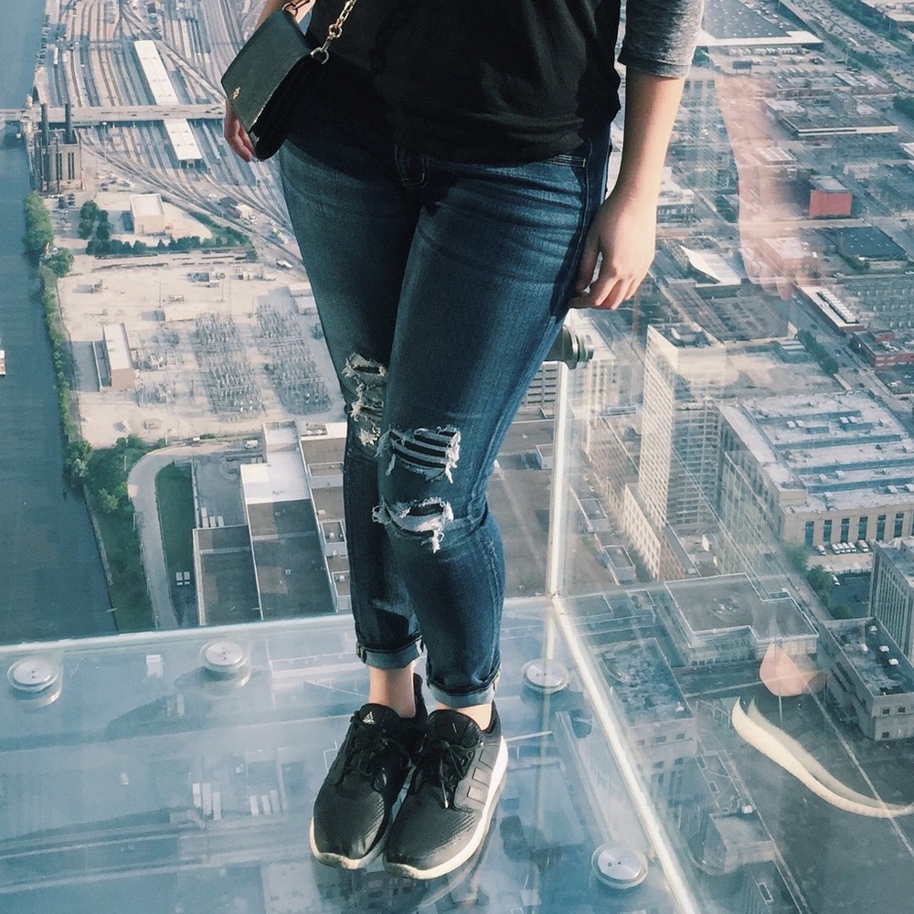 American Eagle Patched High Waisted Jeggings